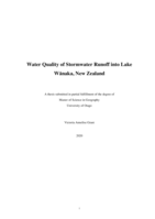 Water Quality of Stormwater Runoff into Lake Wānaka, New Zealand