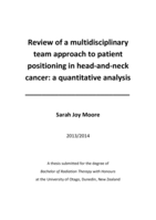 Review of a multidisciplinary team approach to patient positioning in head-and-neck cancer: a quantitative analysis