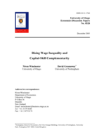 Rising wage inequality and capital-skill complementarity