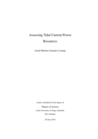 Assessing Tidal Current Power Resources