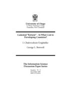 Cadastral “reform”—at what cost to developing countries?