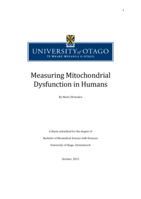 Measuring Mitochondrial Dysfunction in Humans