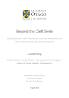 Beyond the cleft smile. Exploring dynamic smile characteristics and their relationship with clinical, biomechanical, and psychosocial factors