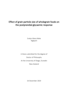 Effect of grain particle size of wholegrain foods on the postprandial glycaemic response