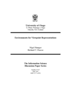 Environments for viewpoint representations