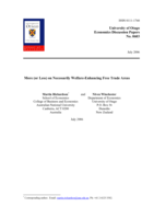 More (or less) on necessarily welfare-enhancing free trade Areas