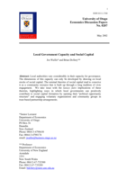 Local government capacity and social capital