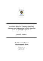Elementary structures in entity-relationship diagrams as a diagnostic tool in data modelling and a basis for effort estimation