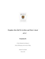 Prejudice: How did we get here and what's ahead of us?