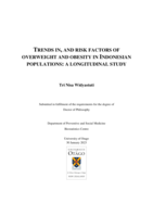 Trends in, and risk factors of overweight and obesity in Indonesian populations: A longitudinal study