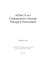 oCOm-21 as a Cardioprotective Inotrope Through S-Nitrosylation