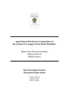 Agent based web service composition in the context of a supply-chain based workflow