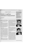 Pitfalls in capillary cholesterol measurement by Reflotron