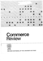 Commerce Review: 1869–1969 Centennial of the University of Otago