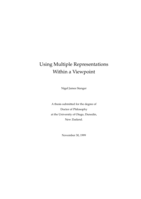 Using multiple representations within a viewpoint