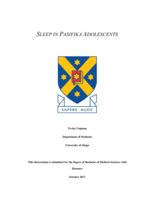 Sleep in Pasifika Adolescents
