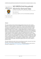 NZ GREEN Grid Household Electricity Demand Data: EECA Data Analysis (Part C) Upscaling Advice Report v1.0
