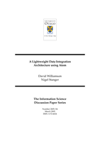 A lightweight data integration architecture using Atom