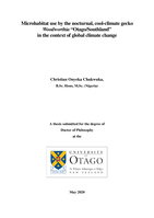 Microhabitat use by the nocturnal, cool-climate gecko Woodworthia “Otago/Southland”  in the context of global climate change