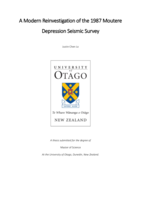 A Modern Reinvestigation of the 1987 Moutere Depression Seismic Survey