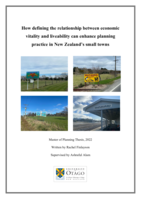 Planning for economic viability and liability in small New Zealand towns
