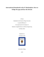 International standards in the IT marketplace: How to bridge the gap and face the threats