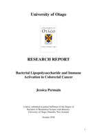 Bacterial Lipopolysaccharide and Immune Activation in Colorectal Cancer
