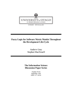 Fuzzy logic for software metric models throughout the development life-cycle