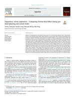 Expectancy versus experience–Comparing Portion-Size-Effect during pre-meal planning and actual intake