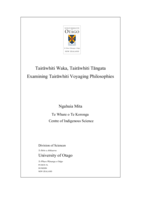 Tairāwhiti Waka, Tairāwhiti Tāngata; Examining Tairāwhiti voyaging philosophies