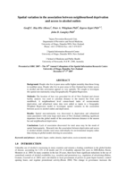 Spatial variation in the association between neighbourhood deprivation and access to alcohol outlets