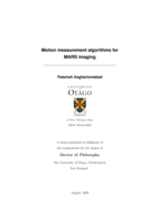 Motion measurement algorithms for MARS imaging