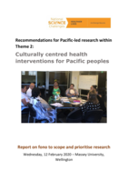 Recommendations for Pacific-led research within Theme 2: Culturally centred health interventions for Pacific peoples