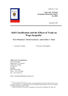 Skill classification and the effects of trade on wage inequality
