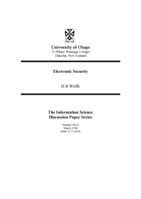 Electronic security