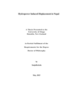 Hydropower Induced Displacement in Nepal