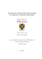 Development of bivalent dicovalent ligands for adenosine A1 receptor homodimers