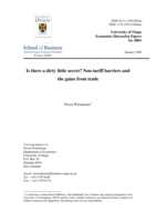 Is there a dirty little secret? Non-tariff barriers and the gains from trade