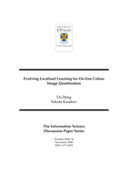 Evolving localised learning for on-line colour image quantisation