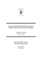 Bayesian statistical effort prediction models for data-centred 4GL software development