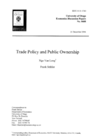 Trade policy and public ownership