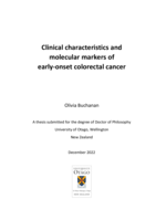 Clinical characteristics and molecular markers of early-onset colorectal cancer