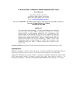 A review of the evolution of spatio-temporal data types