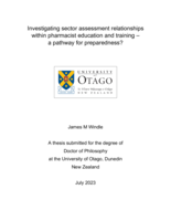 Investigating sector assessment relationships within pharmacist education and training - a pathway for preparedness?