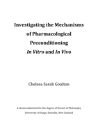 Investigating the Mechanisms of Pharmacological Preconditioning  In Vitro and In Vivo