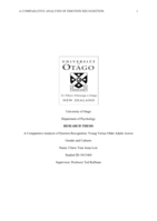 A Comparative Analysis of Emotion Recognition: Young Versus Older Adults Across Gender and Cultures