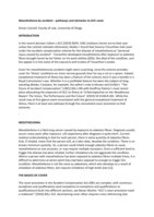 Mesothelioma by Accident