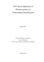 The clinical application of pharmacogenetics in understanding drug response