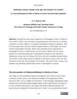 Temporal goods, divine love and the poverty of Christ: or, how Kierkegaard’s Ethic in Works of Love is Economically Apathetic