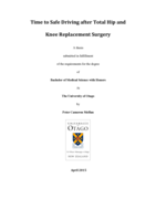 Time to Safe Driving after Total Hip and Knee Replacement Surgery